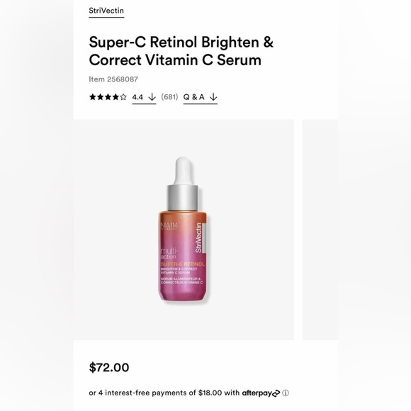 StriVectin Skincare New Sealed Strivectin Super C Retinol Brighten